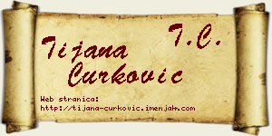 Tijana Ćurković vizit kartica